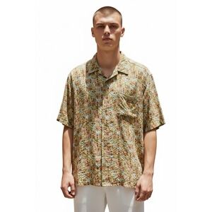 Tori Richard Men's 2XB Hawaiian Camp Shirt 100% Cotton Button Up Short Sleeves